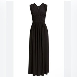 Halogen V-Neck Maxi Dress